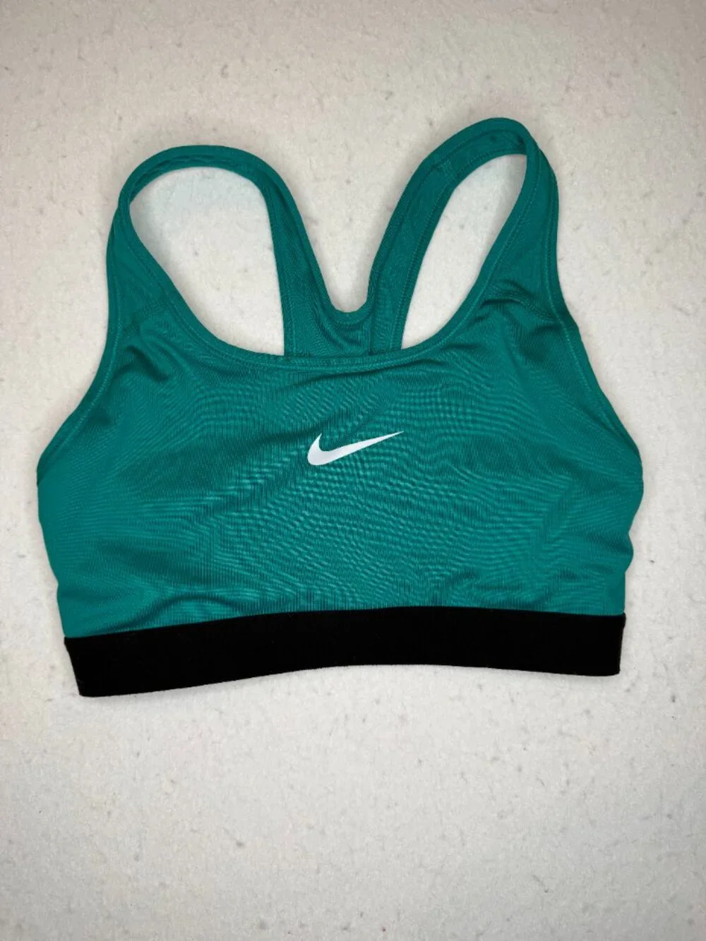 Nike Dri Fit XS Women's Sports Racerback Center Swoosh Teal Green